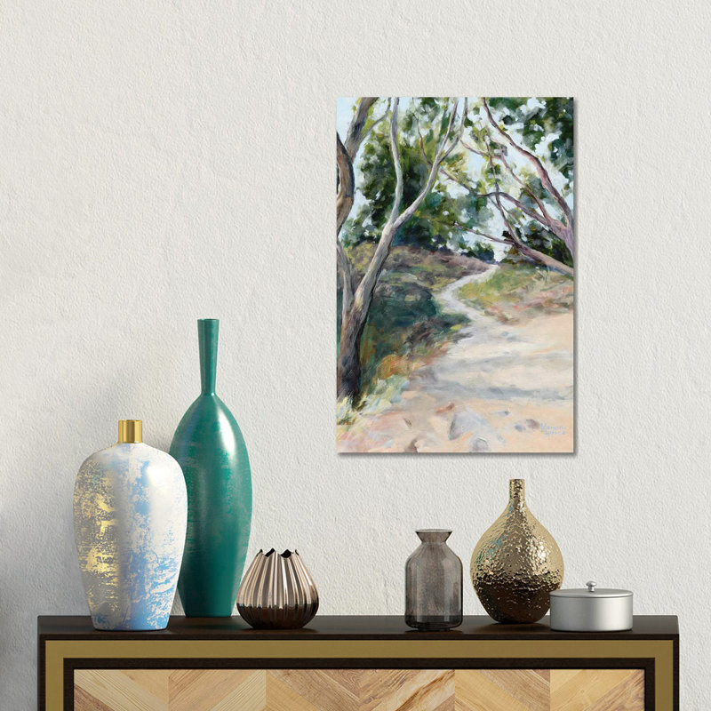Beach Path - Framed Wall Art Print, Wrapped Canvas, Does Not Apply, 18" H x 12" W