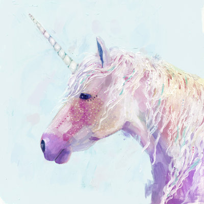 Mystic Unicorn II 1 Piece Wrapped Canvas Painting