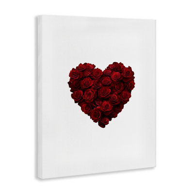 Heart of Roses Bouquet Canvas, design by Christine Simpson Art