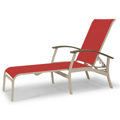 Askar Outdoor Rust-Resistant Metal Chaise Lounge