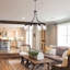 8 Light Dimmable Wagon Wheel Lighting Industrial Chandelier With Clear Glass Shade