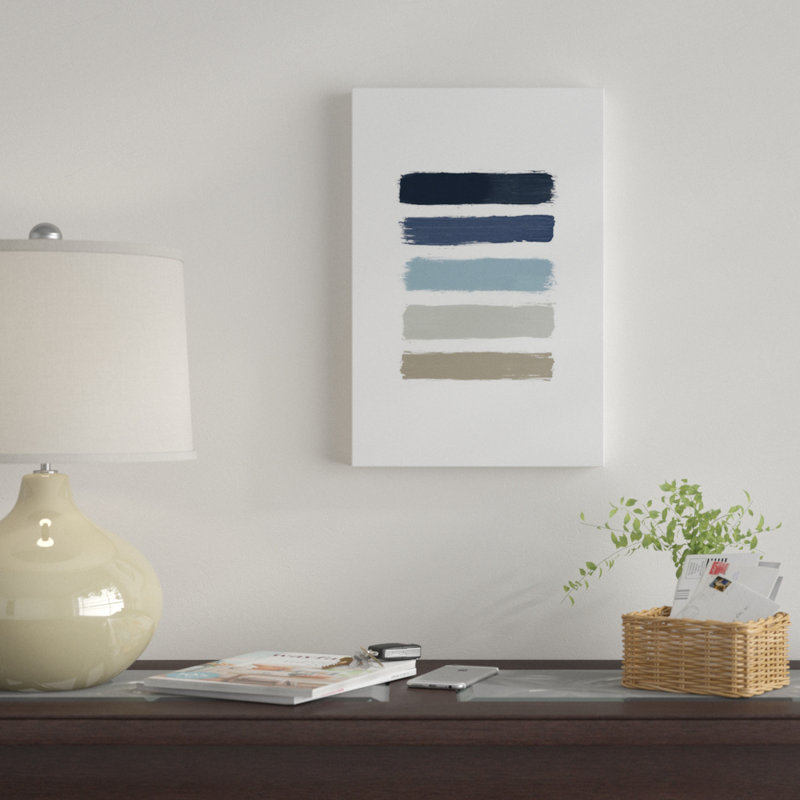 «Stripes», reproduction d'impression sur toile, H 18 po x l 12 po x P 1,5 po, Toile tendue, Pas de tapis