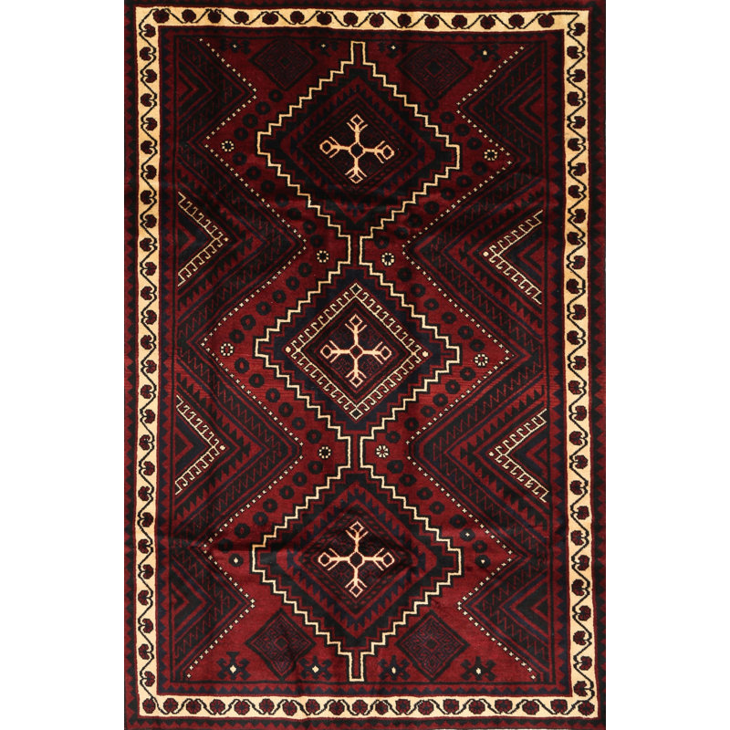 Tapis marron / noir Jannik, Rectangle 5 pi x 7 pi