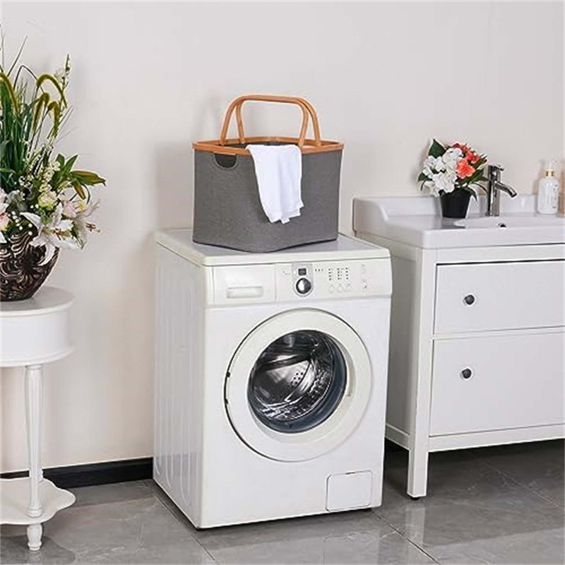Bhargava Laundry Basket with Handles, Grey
