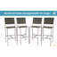 Ensemble de comptoir et chaise de bar tout aluminium
