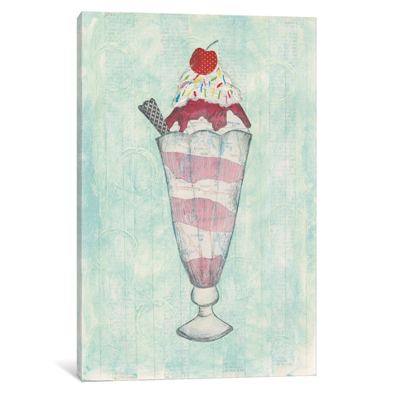 « gâteau plaisir i », impression sur toile tendue, H 40 po x l 26 po x P 1,5 po