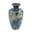 Vase réactif glacé - 8,7 po de diamètre x 15,5 po - bleu / brun