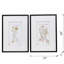 Paire d'art mural 20 po x 28 po, élever la pièce artistiquement - 40% cadre ps, 20% verre organique, papier, pimentez votre décor