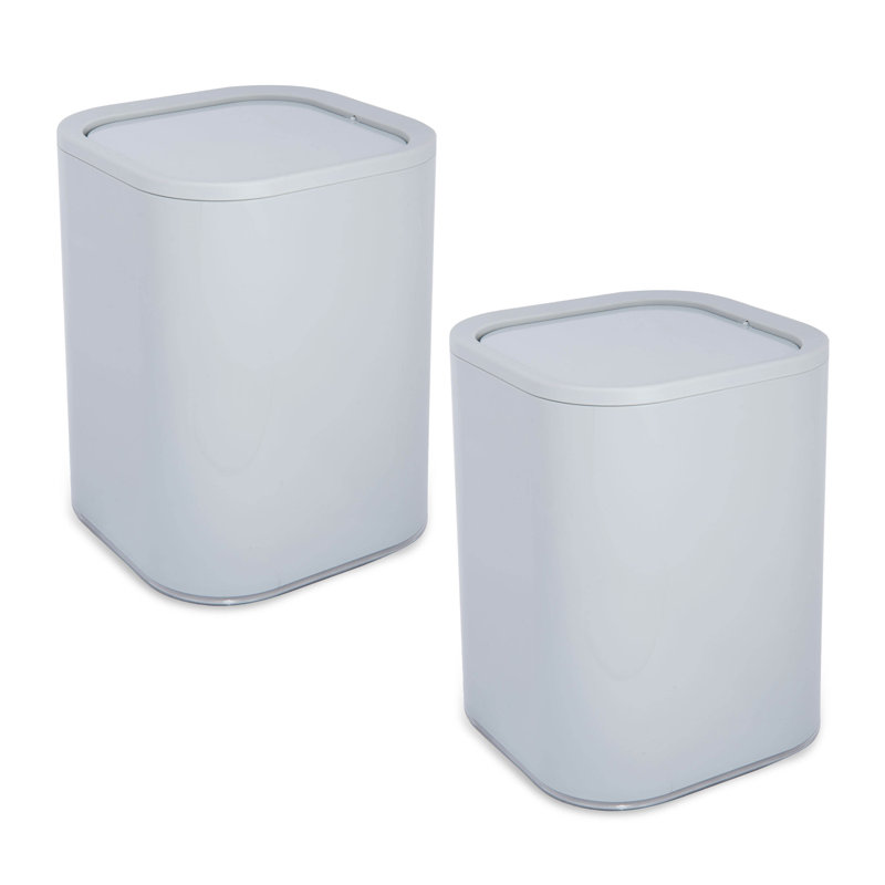 8 Liter Waste Basket, Gray