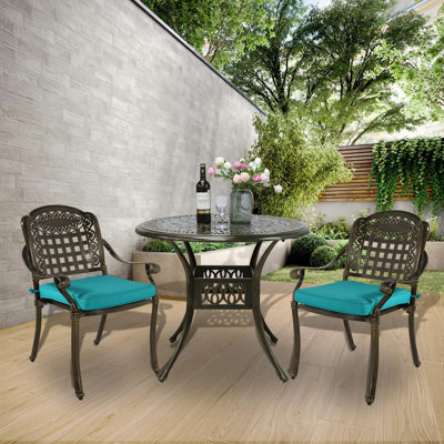 Round 2 - Person Bistro Set with Cushions by MEETWARM