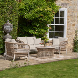 Aris Wicker 4 - Person Garden Lounge Set