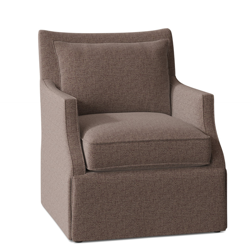 Holly Upholstered Armchair, Swivel, 9930 Driftwood