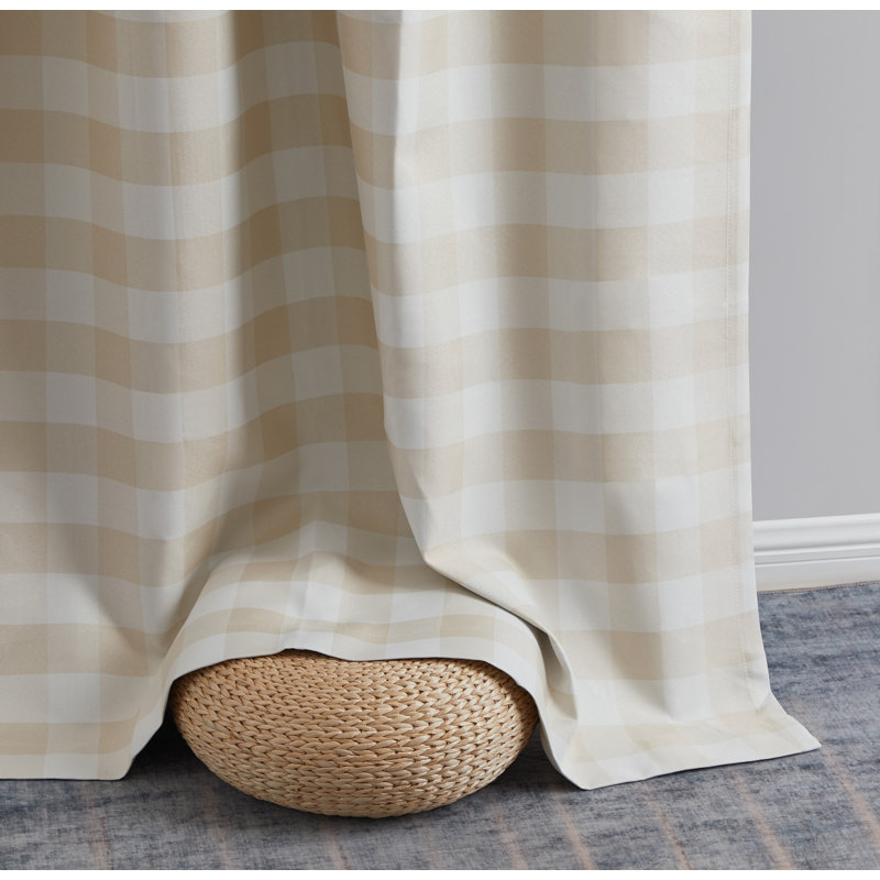 Belmoor Curtain Pair, Beige, 52" W x 96" L