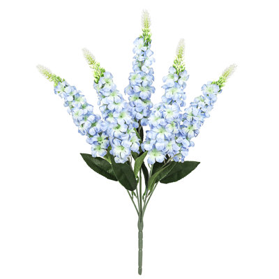Artificial Larkspur Flower Stem Bush Bouquet