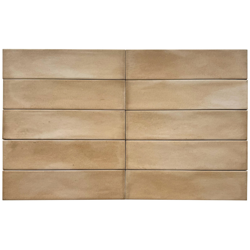 Paille rectangulaire TerraClay, Beige