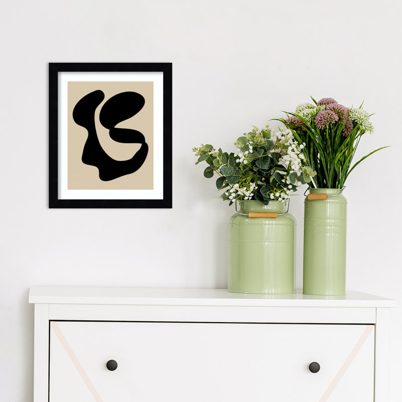 Abstract 10 by Beth Vassalo, Black Framed, 17.25" H x 14.5" W x 0.8" D