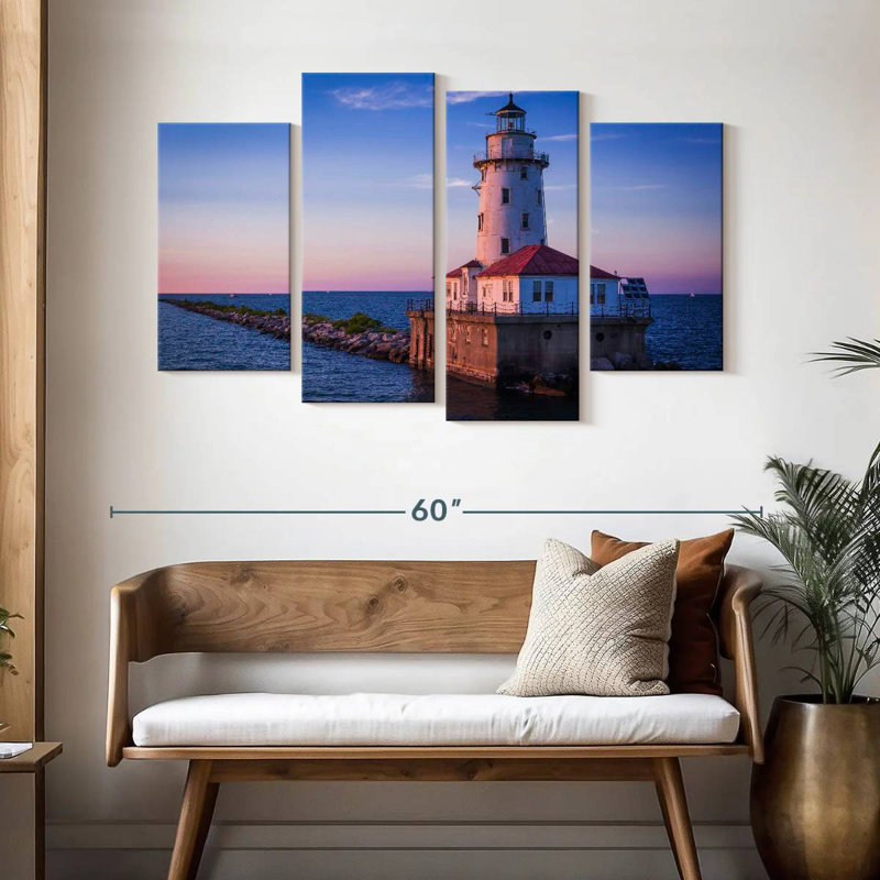 Aletra Chicago Harbour Light, H 32 po x l 52 po