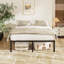 Structure de lit robuste, lit plateforme en métal sans sommier-1039662293-1007321422