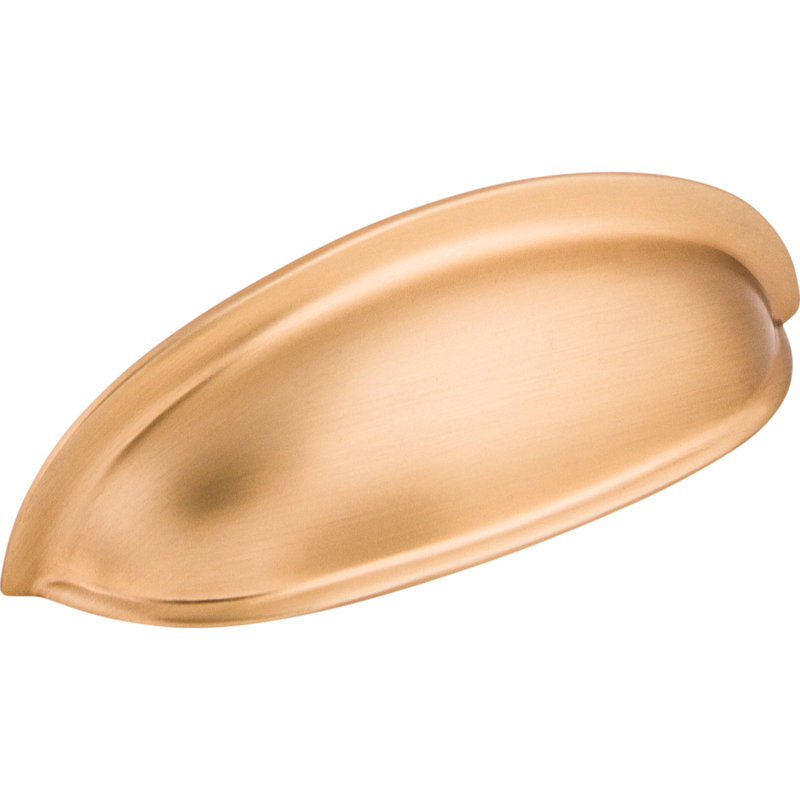 Somerset 3" Center to Center Cup/Bin pull, Brushed Bronze