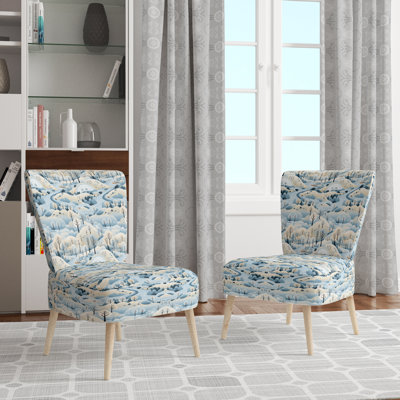 Scandinavian Winter Landscape - Chaise d'appoint rembourrée Cottage