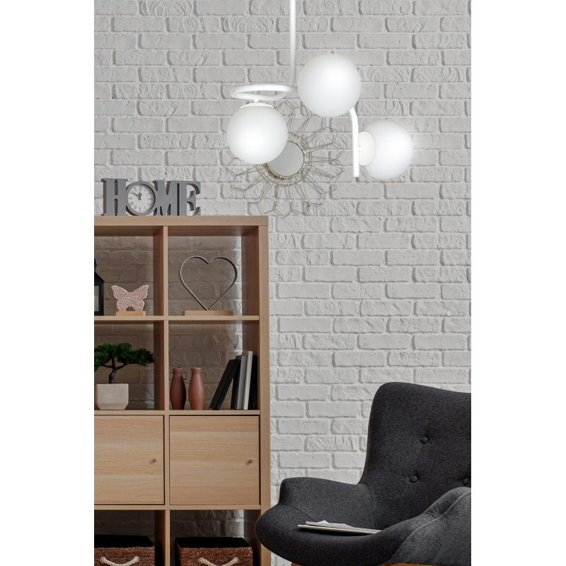 Gabilan 3 - Light Unique/Statement Pendant, White
