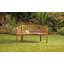 Arik Solid Wood Acacia Three-Person Banana Bench