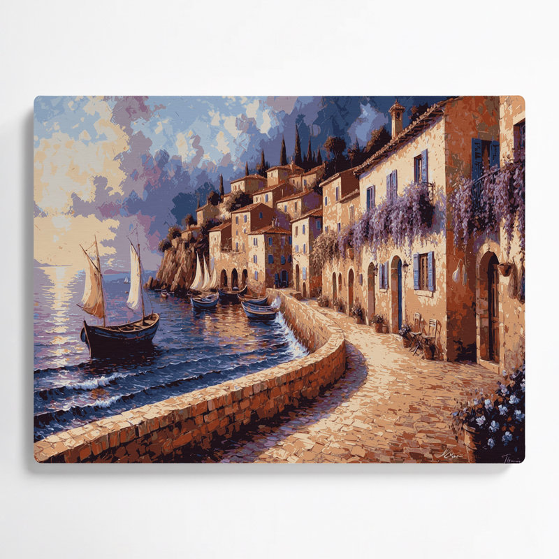Art mural en métal nautique, "Bord de mer nautique", H 11 po x l 14 po