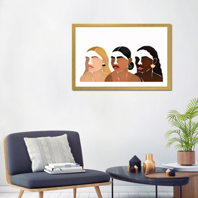 Impression d’art graphique, "sœurs III" par Brie Nicole