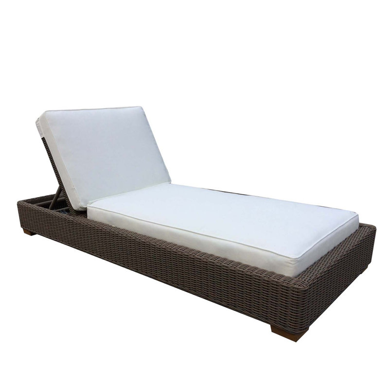 Chaise longue inclinable avec coussin Hobson