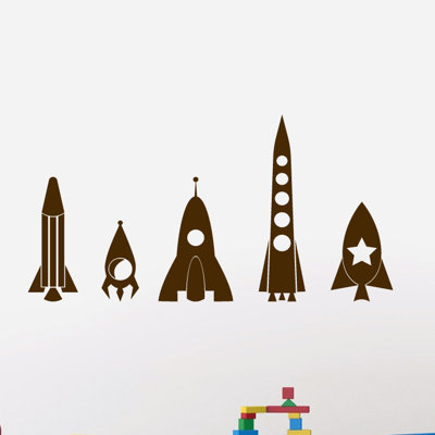 Ensemble de literie murale 5 pièces rocket ship