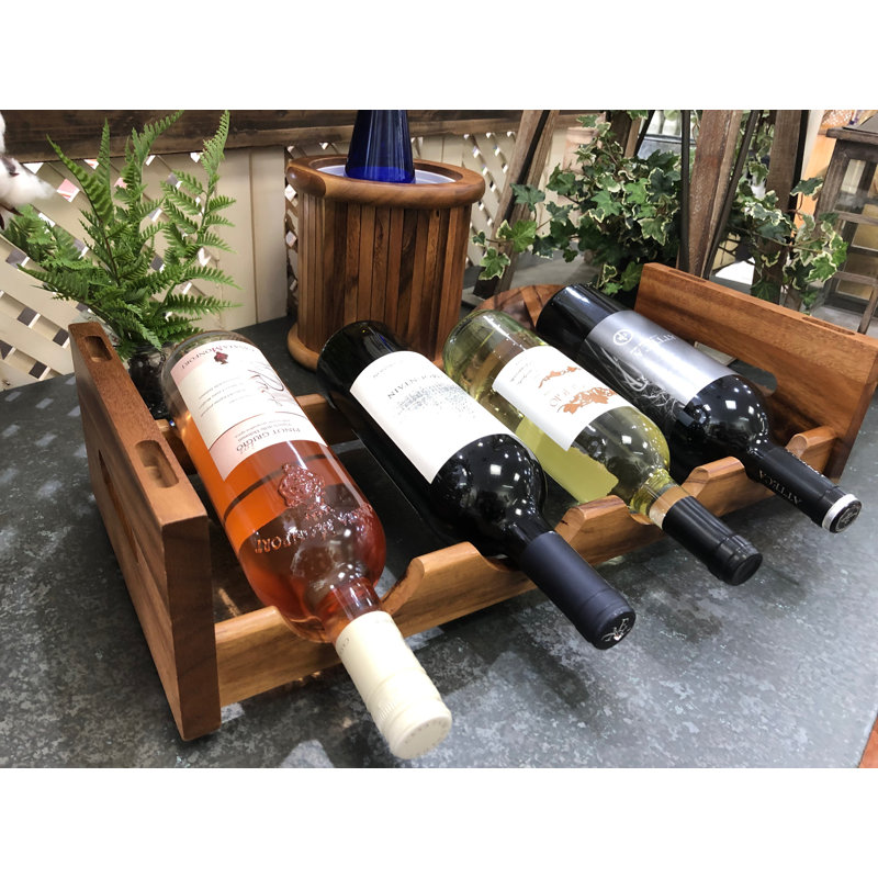 Kalmar Home 4 Bottle Tabletop Wine Rack