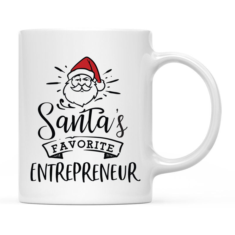 Grande tasse à café Tuileries, « Santa's Favorite Entrepreneur »