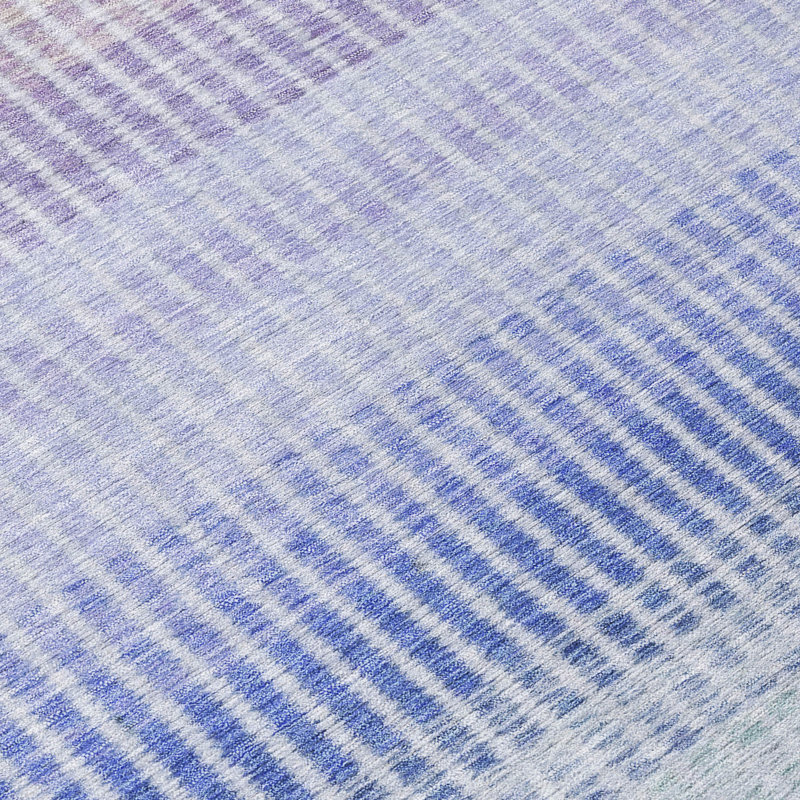 Machine Washable Indoor/Outdoor Jouett ACN2313 Stripes Rug, Rectangle 8' x 10'