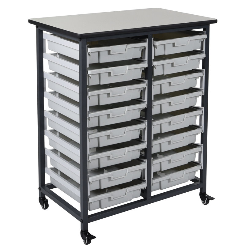 16 Drawer Storage Drawer, White