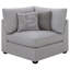 Fauteuil d'angle rembourré avec coussins Austin