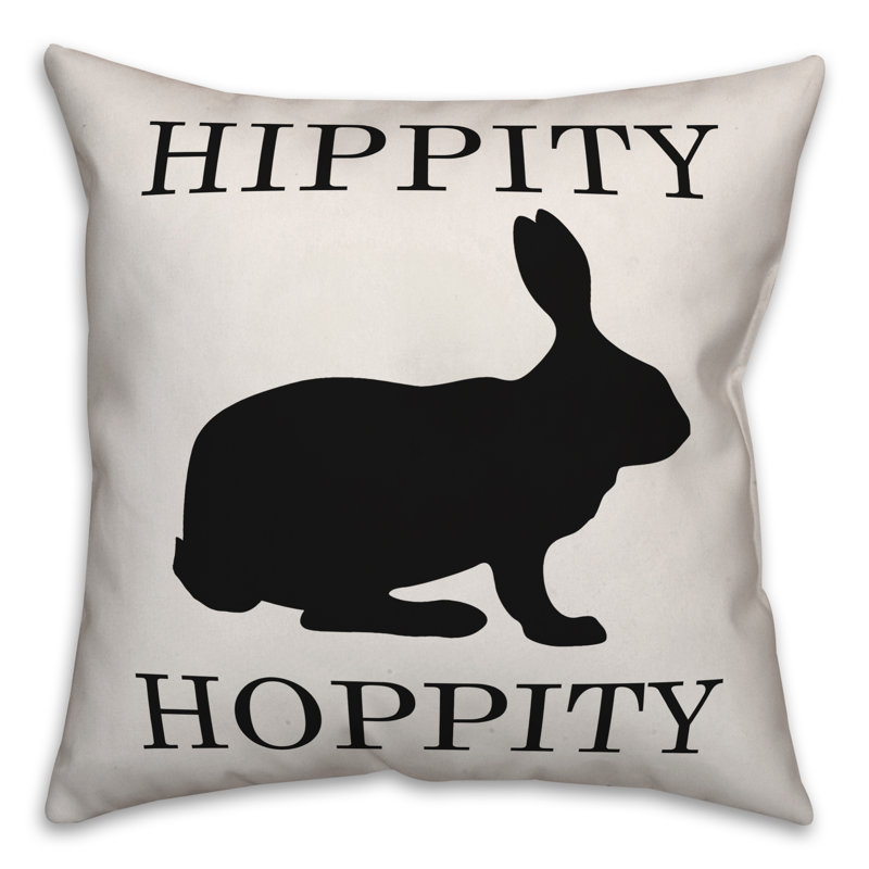  Coussin Hippity Hoppity, 16 po x 1 po, Polyester / Bourre en polyester