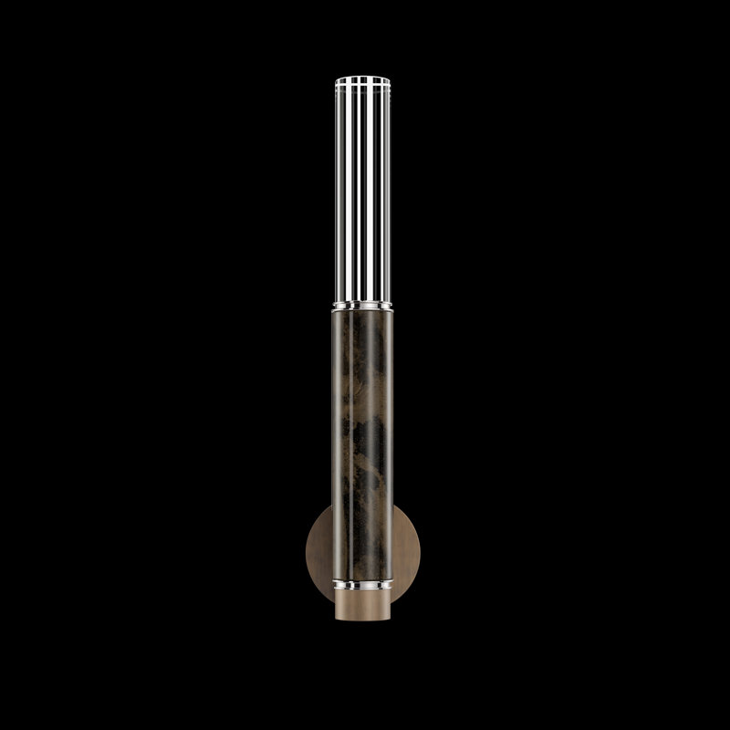 LED Wallchiere, Bronze/Nickel/Charcoal
