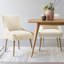 Chaise d'appoint en velours l 22 po Johileny-1007965008