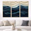 Bord de mer bleu et blanc - art mural minimaliste côtier-1509632586-1509632589