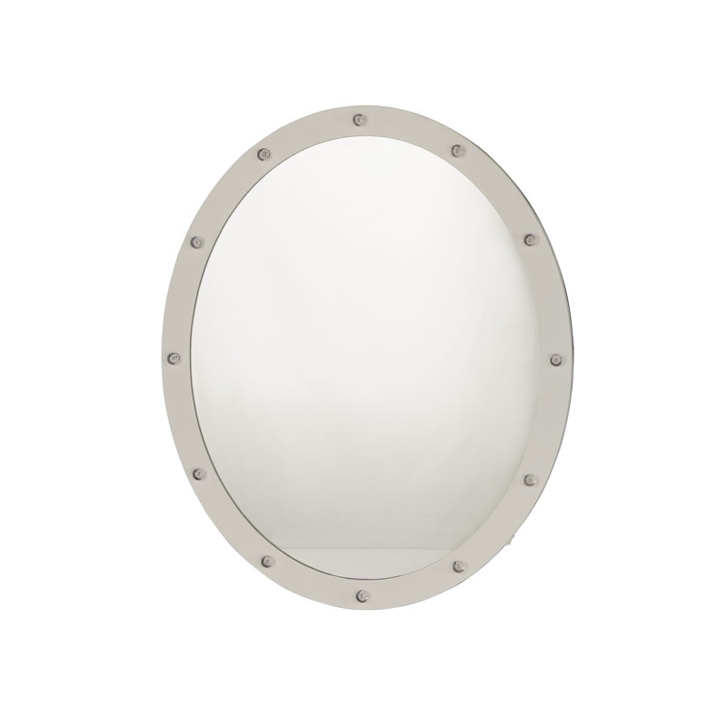 Cowart Wood Flat Wall Mirror