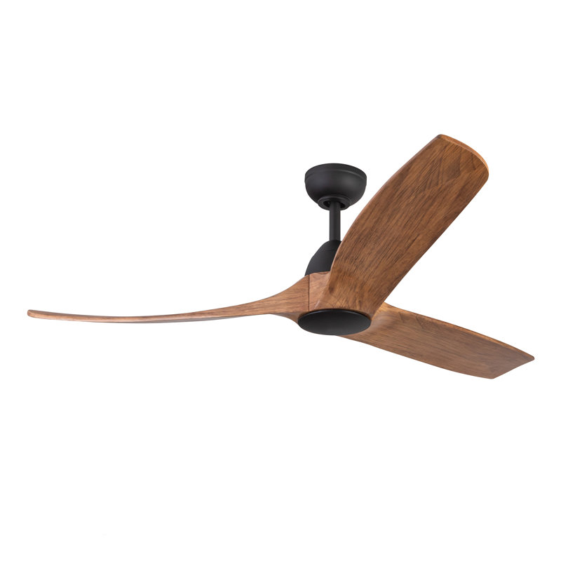 Baylor Smart Downrod Ceiling Fan, Natural Oak Wood
