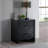 Morris 2 Drawer Nightstand Black-1110940126