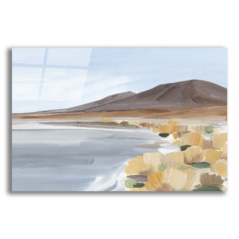  «Desert Oasis Study 1» par Annie Warren, art mural en verre acrylique, 24 po x 16 po, H 16 po x l 24 po