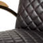 Fauteuil club en cuir véritable Aicha