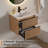 24" Wall Mounted Bathroom Vanity Set With Sink Top, Faucet And Drain, Floating Cabinet-835171875