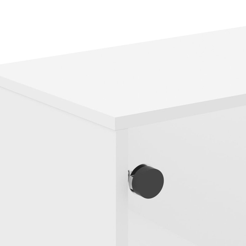 Aanuoluwa Coffee Table with Storage, White