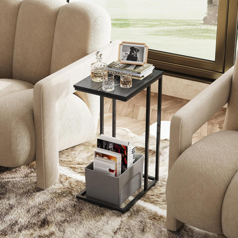 C Table End Table , Couch Table, 2-Tier Side Tables