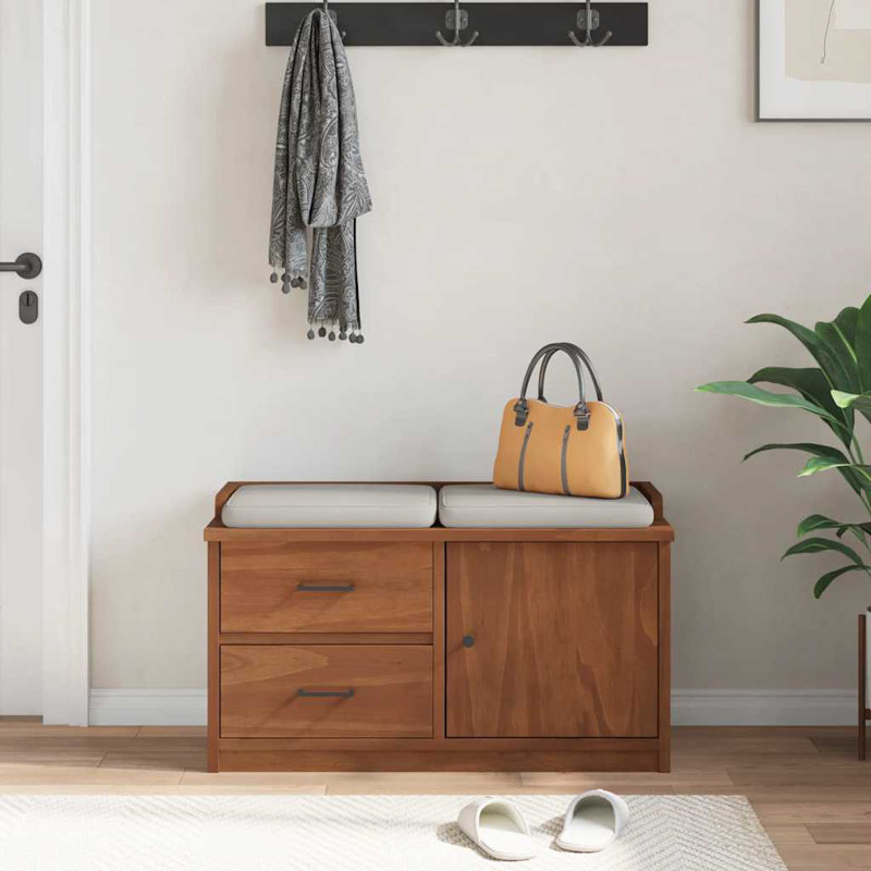 Bepler Shoe Storage Cabinet, Acacia