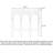 Rustic Wooden Accent Table with Three Arches