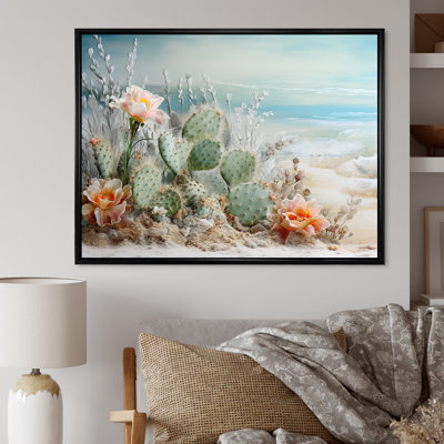 " Collage Cactus On The Beach I "